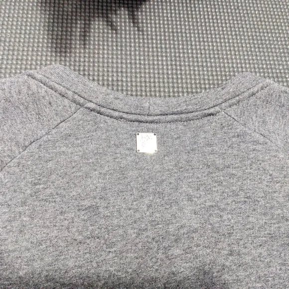 Versace Collection Gray Crewneck Sweatshirt with Black Graphic Logo - Picture 8 of 13